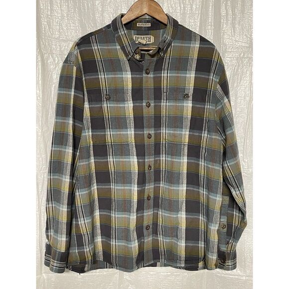 Duluth Trading Co. Flannel Shirt‎ Untucked Relaxed Fit Plaid L - Picture 1 of 4